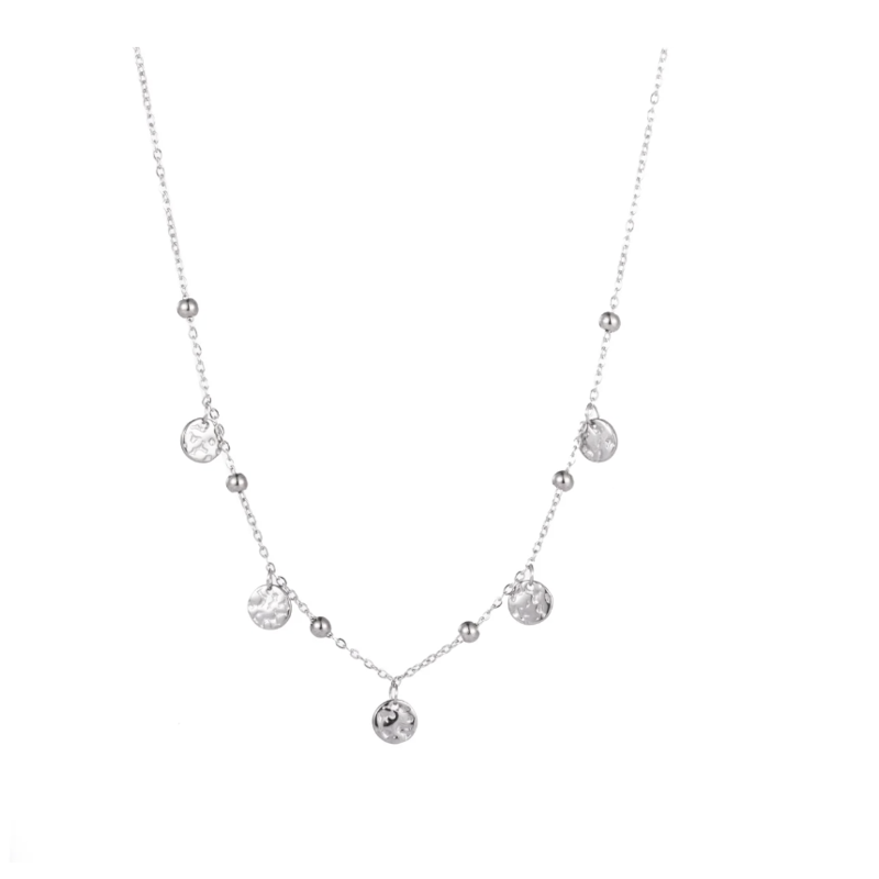 Day & Eve by Go Dutch Day & Eve ketting N3201-1 petals silver 42 cm