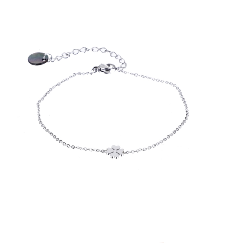 Day & Eve by Go Dutch Day & Eve armband B9316-1 clover bracelet silver