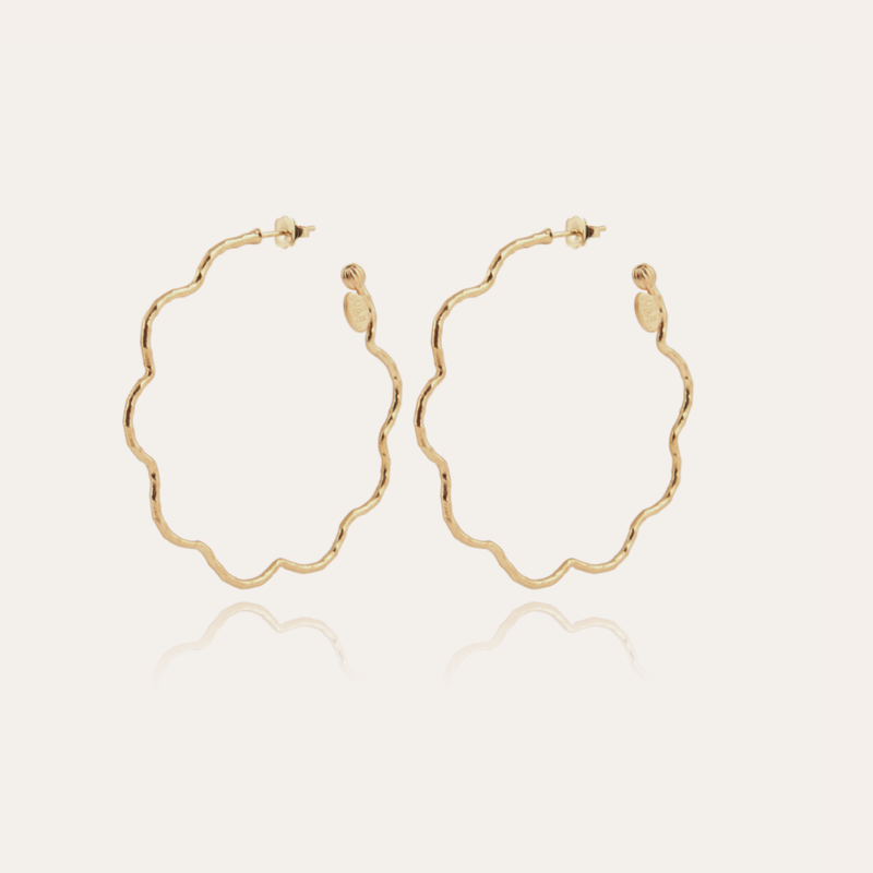 Gas Bijoux Gas Bijoux oorbellen 309685 Earrings Florette hoop earrings gold 5 cm