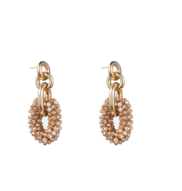 Day & Eve by Go Dutch D&E by Go Dutch oorbellen E2586-18 Beads Link - 14K + nude