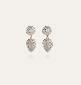 Gas Bijoux Jewelry Gas Bijoux oorbellen  309996 melodie earrings pearl silver 3,5 - 1,3 cm
