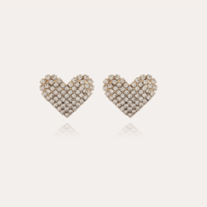 Gas Bijoux Gas Bijoux oorbellen 510978 Ava heart earrings gold