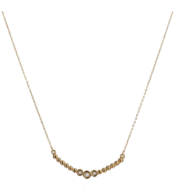Day & Eve by Go Dutch Day & Eve ketting N3862 Pearl Bridge Necklace gold