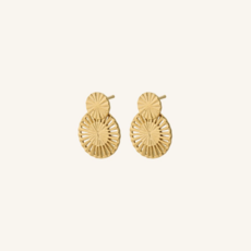 Pernille Corydon Jewellery Pernille Corydon oorbellen e-378-gp Small Starlight Earrings 20 mm