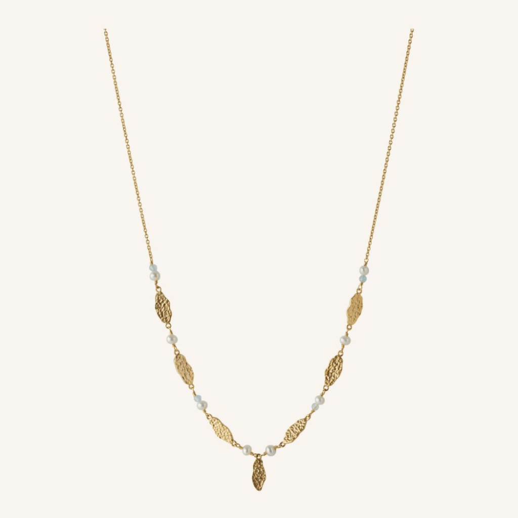 Pernille Corydon Jewellery Pernille Corydon  Jewellery ketting n-428-gp Drifting Dreams Necklace recycled zilver 18k gouden plating 40 - 45 CM