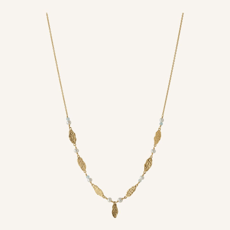 Pernille Corydon Jewellery Pernille Corydon  Jewellery ketting n-428-gp Drifting Dreams Necklace recycled zilver 18k gouden plating 40 - 45 CM