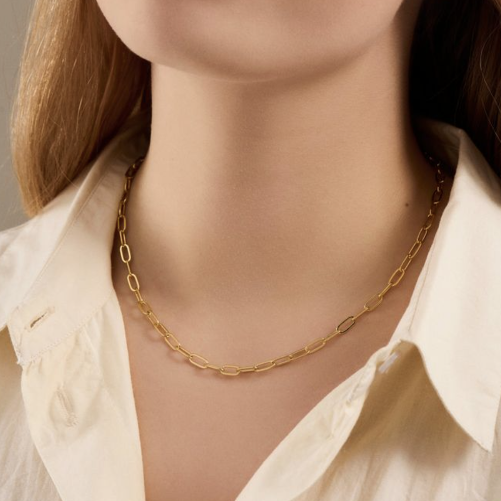 Pernille Corydon Jewellery Pernille Corydon Jewellery ketting n-588-gp Esther necklace recycled silver / gold plated 45 cm