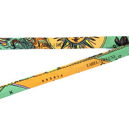 An-Nee An-nee sjaal B1-PISCES printed scarf light orange green blue signs 1 cm