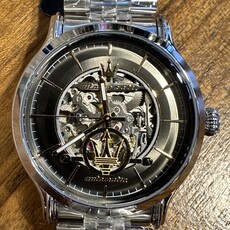 Maserati Maserati R8823118015 Epoca automaat (zilver/zwart) 42 mm heren horloge