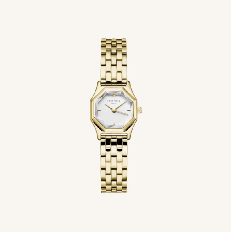 Rosefield Rosefield GWGSG-G02 Gemme White Steel Gold dames horloge