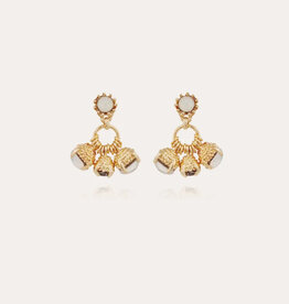 Gas Bijoux Jewelry Gas Bijoux oorbellen 566588 Earrings Lucce Maranzana stone gold 3,5 - 2,5 CM