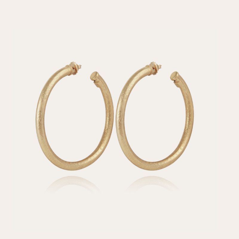 Gas Bijoux Jewelry Gas Bijoux 174548 Maoro hoop earrings gold