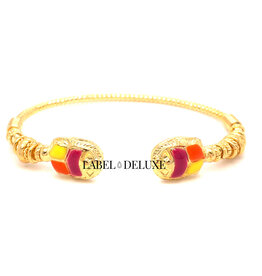 Gas Bijoux Jewelry Gas Bijoux armband 367988 bracelet Duality Torsca twist gold wrist size 15 CM