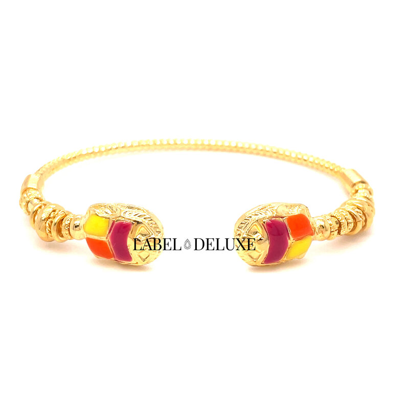 Gas Bijoux Jewelry Gas Bijoux armband 367988 bracelet Duality Torsca twist gold wrist size 15 CM