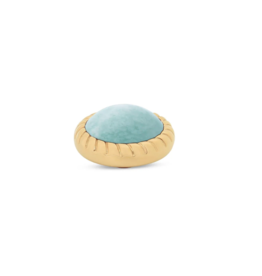 Melano Jewelry Melano vivid steen VM37GD10272 rope amazonite goud 13 mm