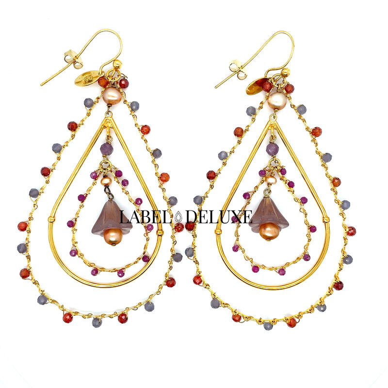 Gas Bijoux Jewelry GAS  Bijoux Oorbellen 330351 Aorphee Earrings Gold 7.5 CM