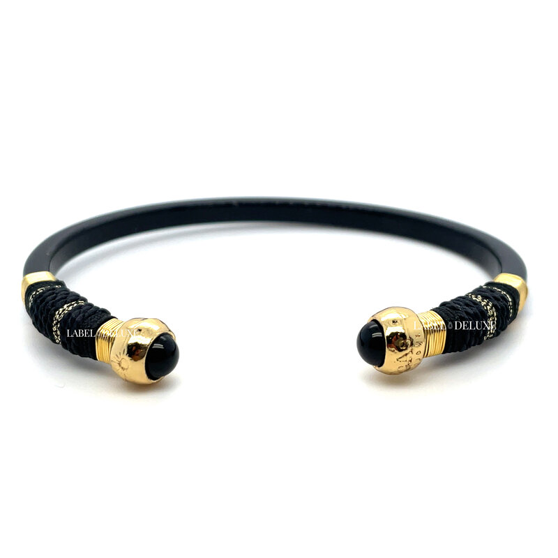 Gas Bijoux Gas Bijoux Armband  343194 Sari Bis Bracelet  black gold 14,5 cm