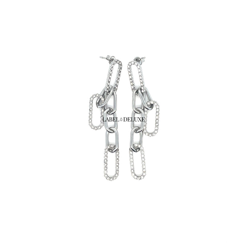 Day & Eve by Go Dutch Go dutch oorbellen E2241-1 chains silver