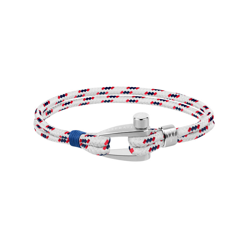 Maserati Maserati JM218AMG02 armband (wit/rood/blauw) 22,0 cm