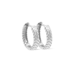 Karma Jewelry Karma Jewelry oorbellen S470S Earrings hinged hoops Vaya 925 silver 15 MM