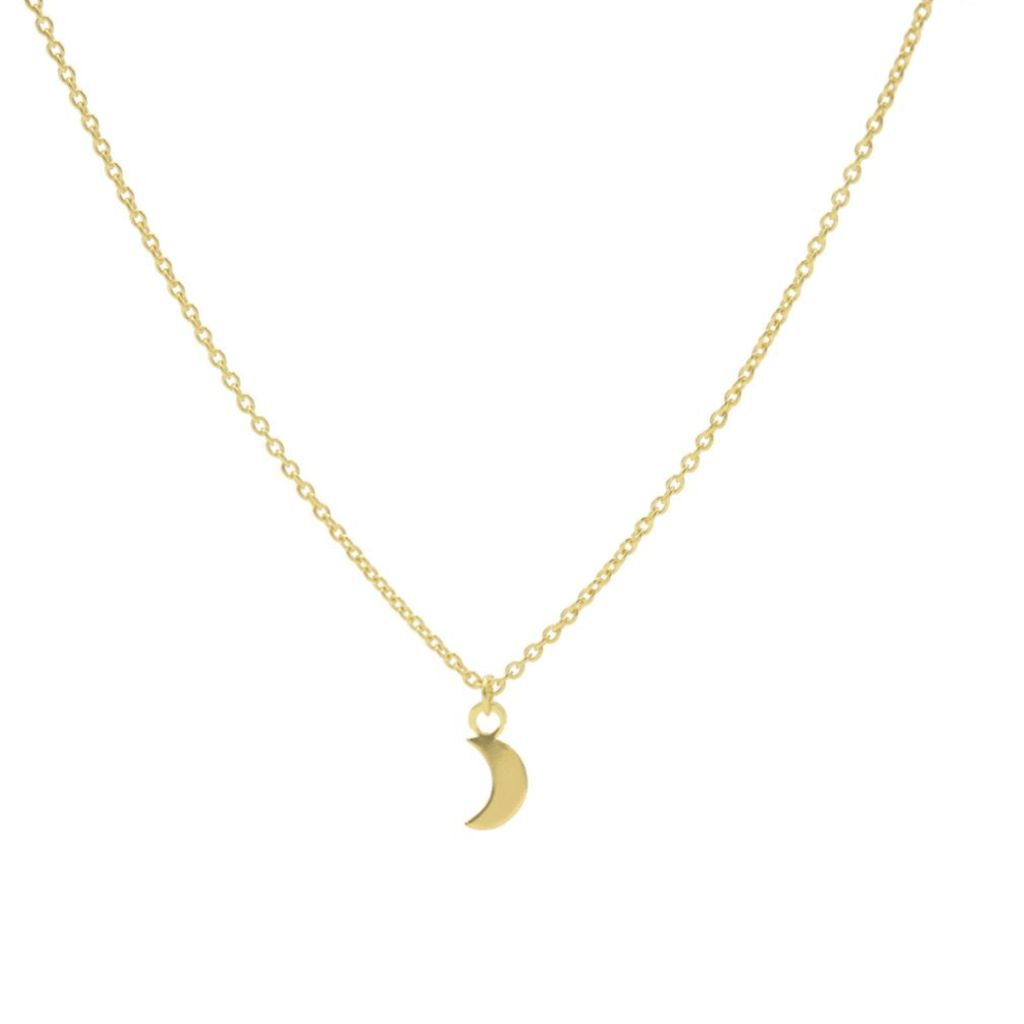 Karma Jewelry Karma Jewelry ketting T91-COL-GP necklace Moon 925 silver Gold plated