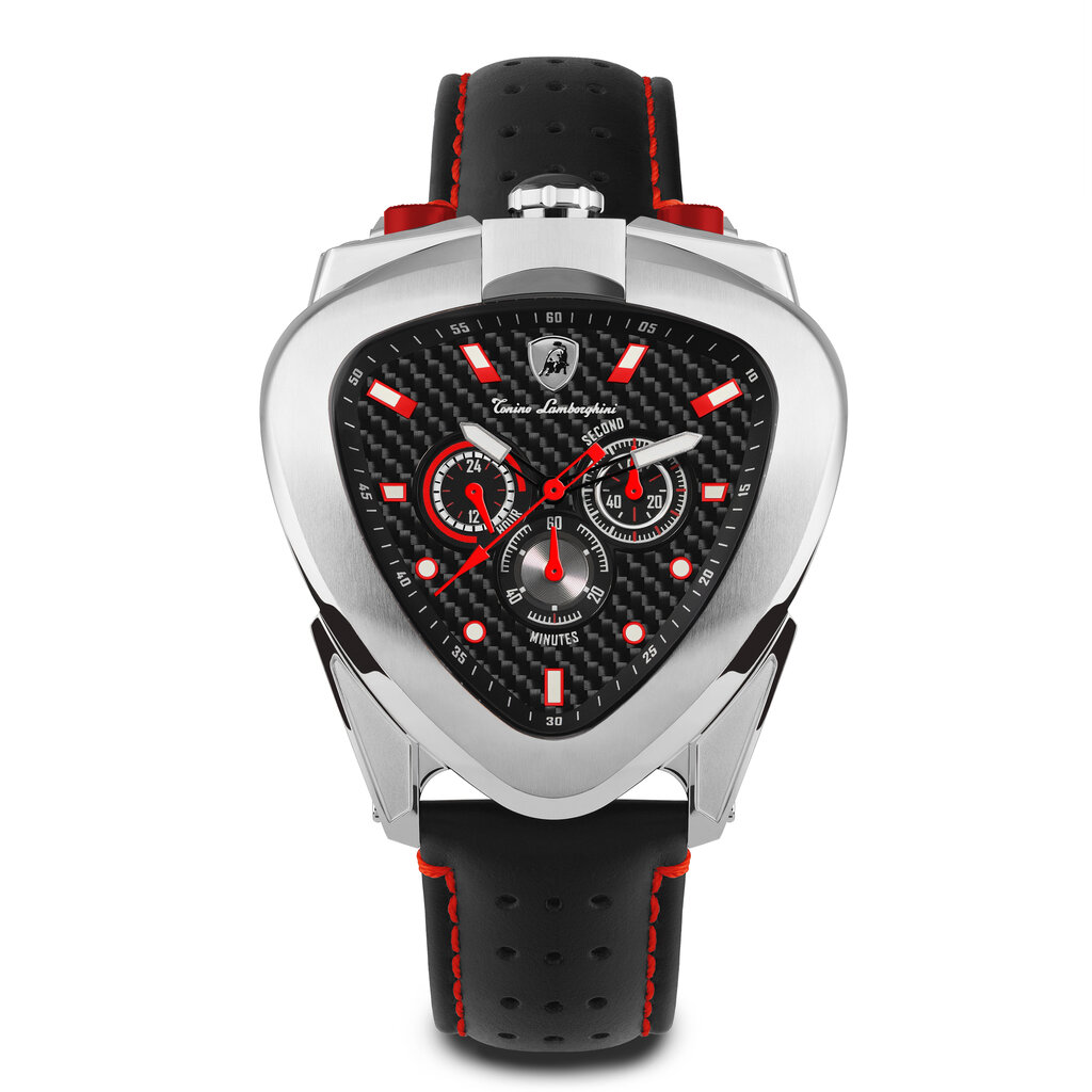 Tonino Lamborghini Tonino Lamborghini T20CH-A SPYDER 12 H SILVER 46.5 x 53 mm heren horloge