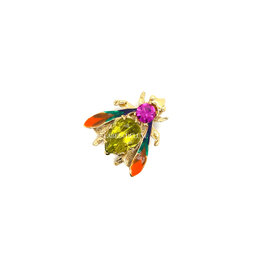 Gas Bijoux Jewelry Gas Bijoux broche 495925 Mouche Brooch gold 3,5 by 3 cm