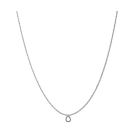 Day & Eve by Go Dutch Day & Eve ketting N3816-1 Open drop necklace zilver