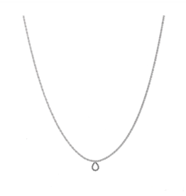 Day & Eve by Go Dutch Day & Eve ketting N3816-2 Open drop necklace zilver