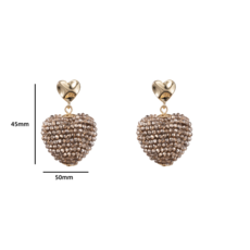 Day & Eve by Go Dutch D&E by Go Dutch oorbellen E3510-7 Full-on Beads Heart - 14K goud