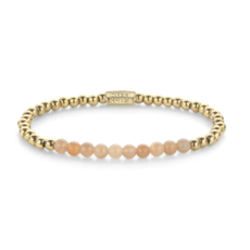 Rebel & Rose Rebel & Rose armband RR-40139-G-S Sunstone meets Yellow gold - 4 mm