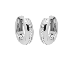 Karma Jewelry Karma Jewelry oorbellen H379S Earrings Hinged Hoops Ellinor 925 silver 13 MM