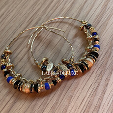 Gas Bijoux Gas Bijoux oorbellen 321720 comedia Serti Earrings Hoops gold 6,2 - 0,8 CM