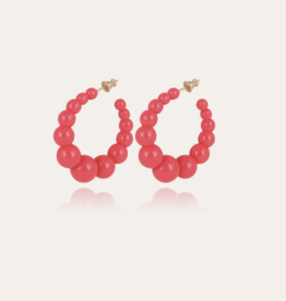 Gas Bijoux Jewelry Gas bijoux oorbellen 420119 Andy hoop earrings small Fuchsia 4 cm