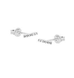 Karma Jewelry Karma Jewelry oorbellen R141S zirkonia earstuds Diana 925 silver