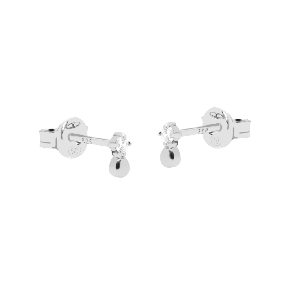 Karma Jewelry Karma Jewelry oorbellen R142S zirconia earstuds Jude 925 silver