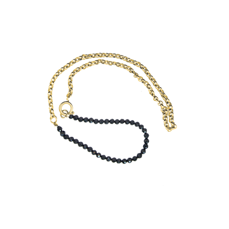 Bauer Basics Bauer Basics Ketting Onyx goud 45 CM