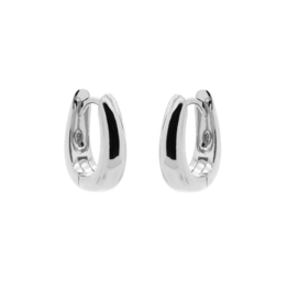 Karma Jewelry Karma Jewelry oorbellen H78S Earrings hoops raindrop 925 Silver 14 MM