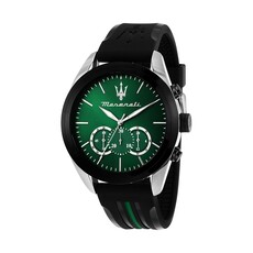 Maserati Maserati R8871612043 Traguardo Chronograaf watch green ( zwart/groen ) herenhorloge - 45 MM