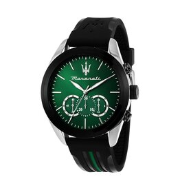 Maserati Maserati R8871612043 Traguardo Chronograaf watch green ( zwart/groen ) herenhorloge - 45 MM