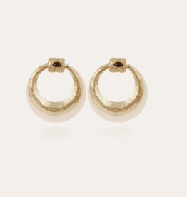 Gas Bijoux Jewelry Gas Bijoux oorbellen 560178 Earrings Meknes acetate gold 6 CM - 5,6 CM