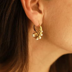 An-Nee An-nee oorbellen BO-ELEMENT-EAU Boucles Element Earrings perles d’eau douce gold 24k gold