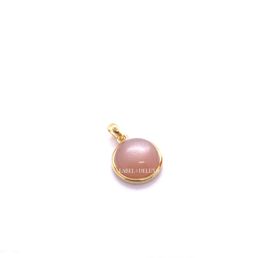 Label Deluxe Collection Label Deluxe hanger LDLGO4011220PMOON peach pendant silver 925 gold plated 2,0 cm
