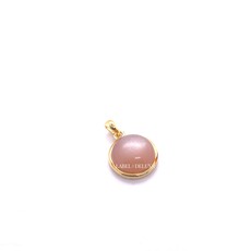 Label Deluxe Collection Label Deluxe hanger LDLGO4011220PMOON peach pendant silver 925 gold plated 2,0 cm