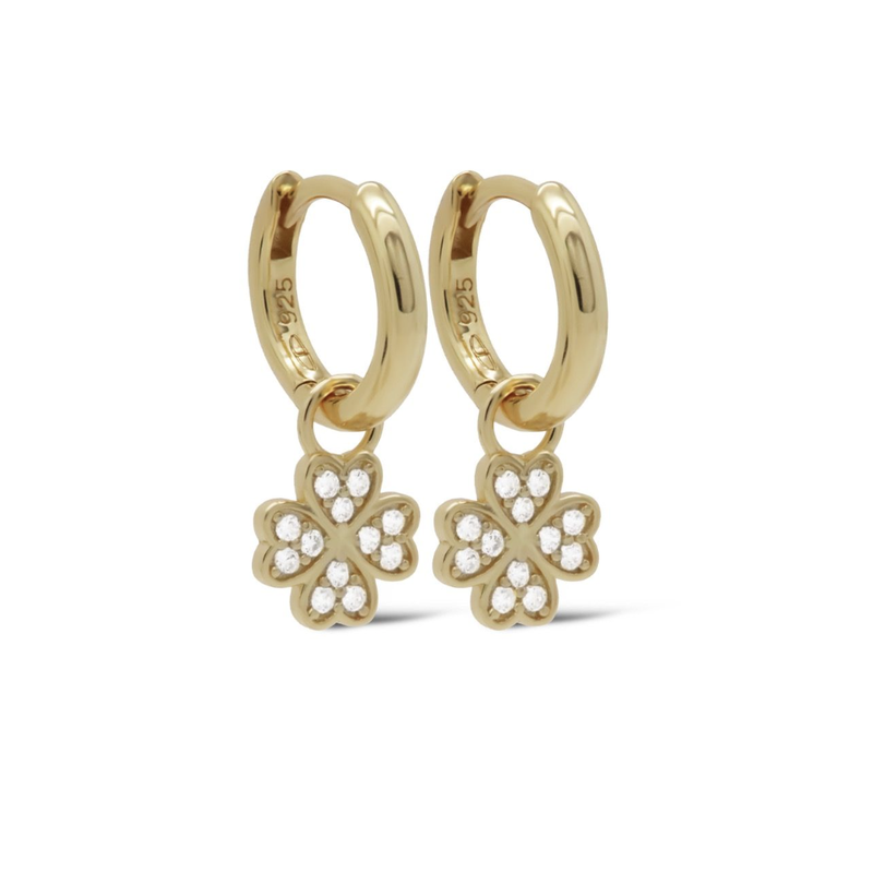 Karma Jewelry Karma Jewelry oorbellen A132 Hinged hoops Mandy clover 12 MM