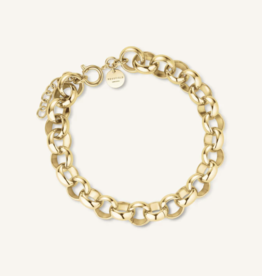 Rosefield Rosefield Jewelry armband JBCBG-J893 Chunky bracelet stainless steel gold 18-21 CM
