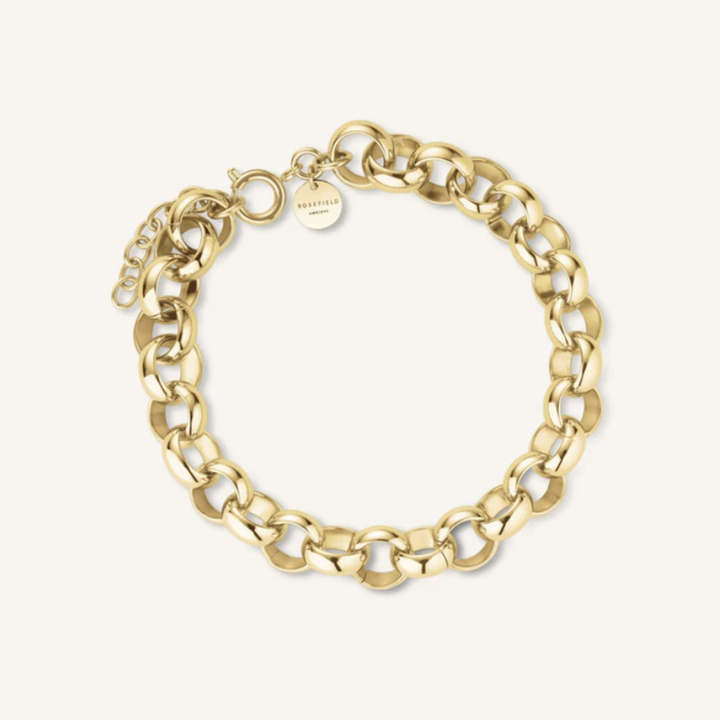 Rosefield Rosefield Jewelry armband JBCBG-J893 Chunky bracelet stainless steel gold 18-21 CM