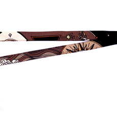 An-Nee An-nee sjaal B1-SCORPIO Black brown signs scarf 1 cm