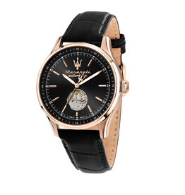 Maserati Maserati R8821124001 Sorpasso Automaat (rosé goud/zwart) 42 mm heren horloge