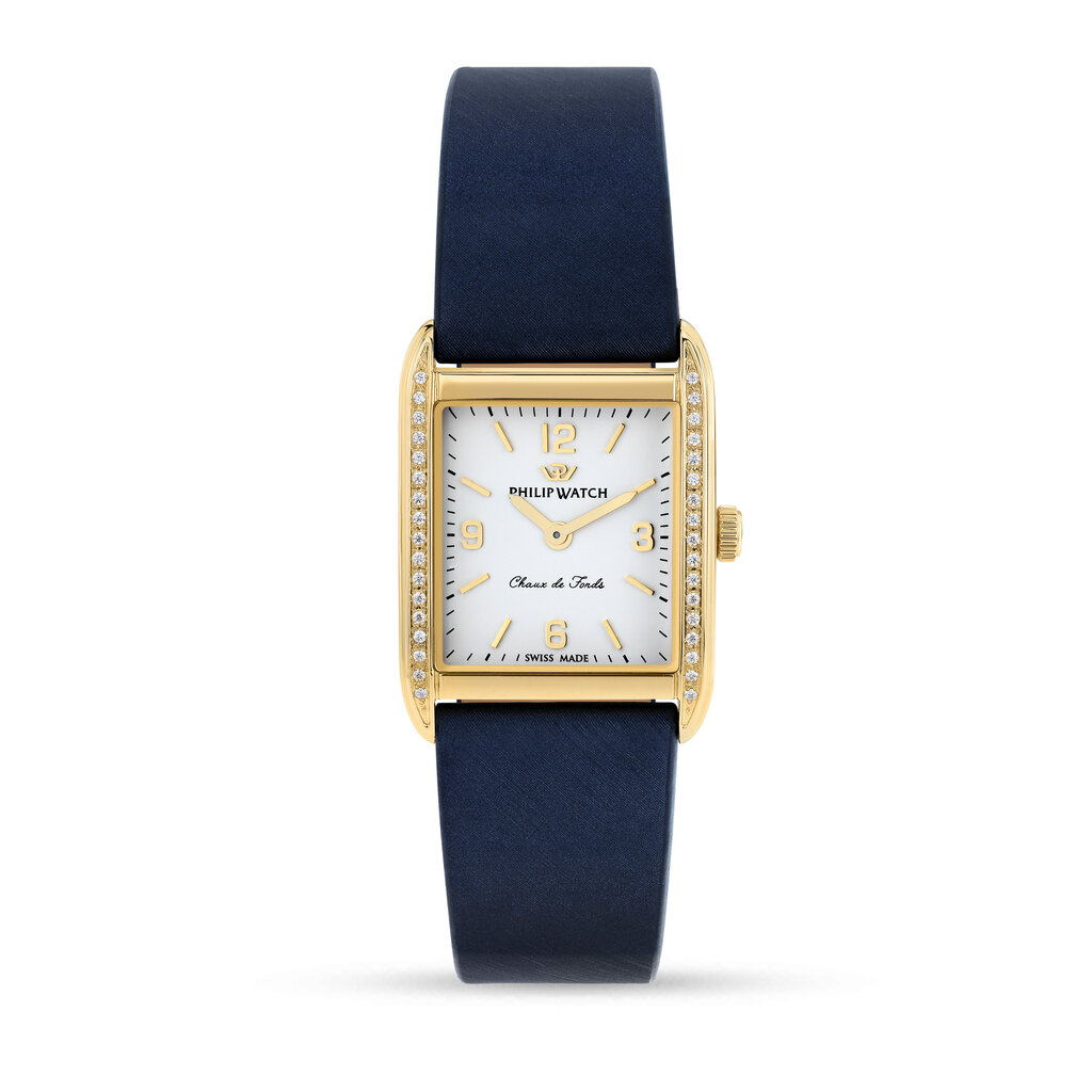 Philip Watch Philip Watch R8251820501 Chaux de Fonds Cioccolatino (goud/wit) 34/24,7 mm Swiss Made dames horloge